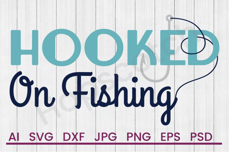 Fish Hook Catching Hobby - SVG File, DXF File By Hopscotch Designs