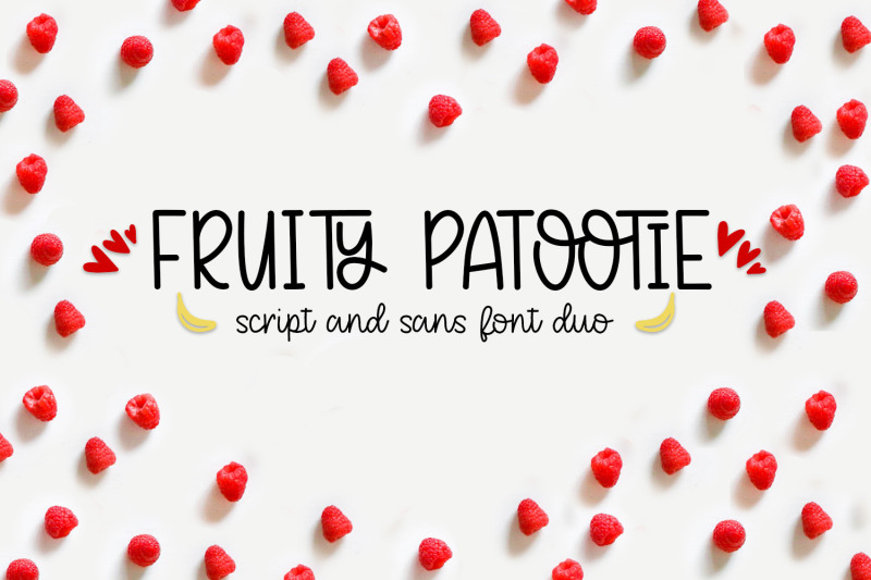 Fruity Patootie Font Duo By Kristy Hatswell TheHungryJPEG