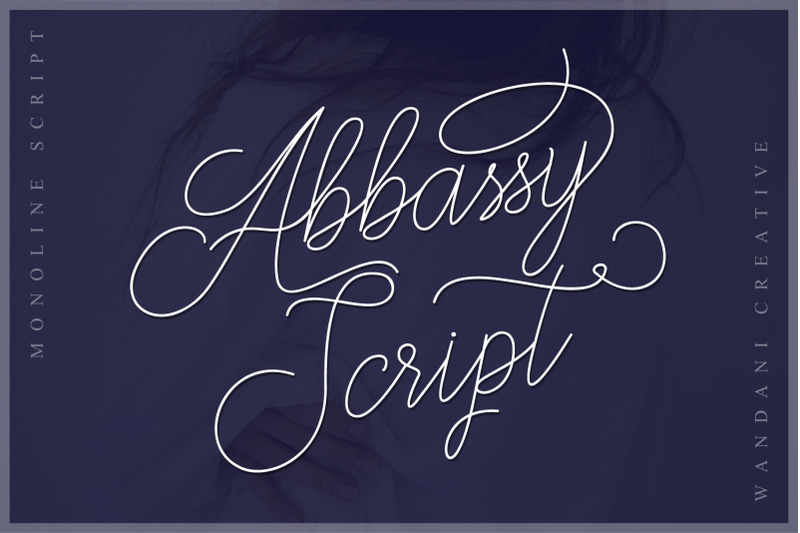 Abbassy Script By Wandani Creative Thehungryjpeg Com