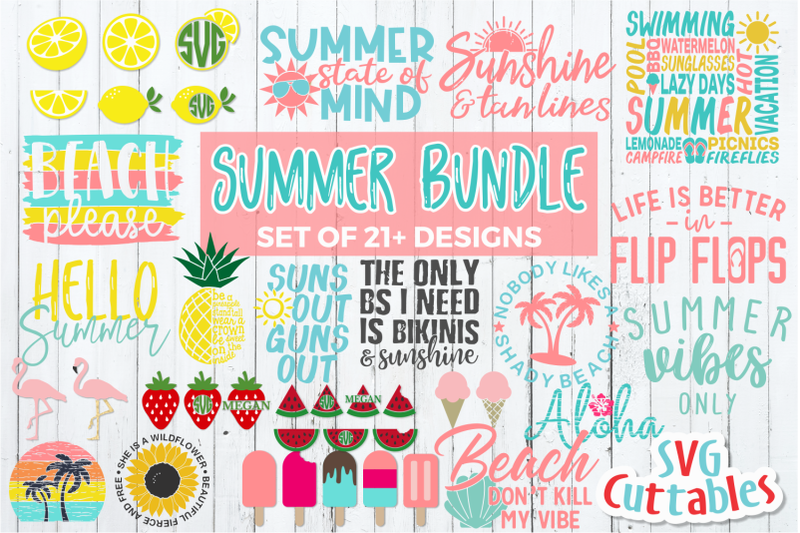 Summer Bundle | Shirt Designs | SVG Cut File By Svg Cuttables ...