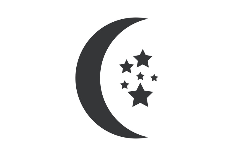 Moon icon By Marco Livolsi | TheHungryJPEG