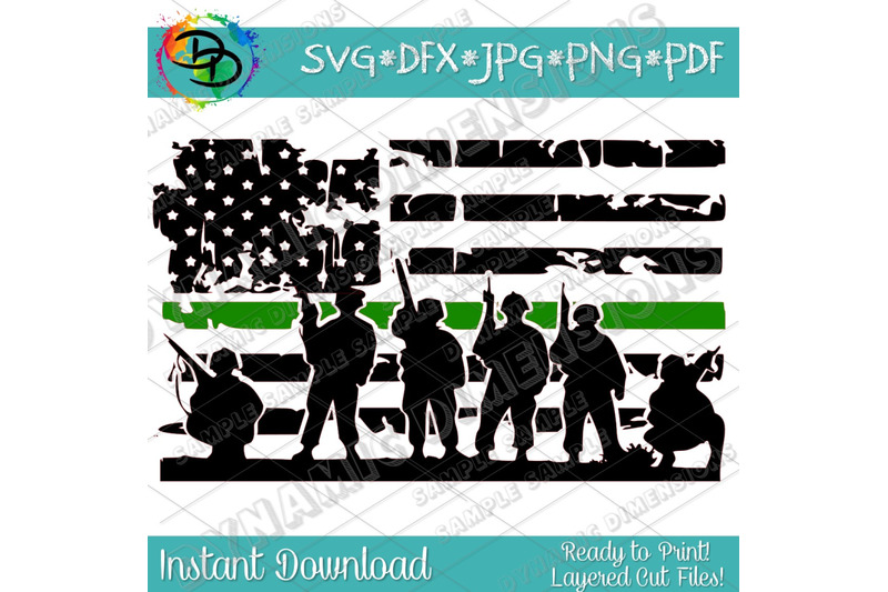 Army SVG, Military SVG, Army Flag SVG File, Soldier Svg File, Military