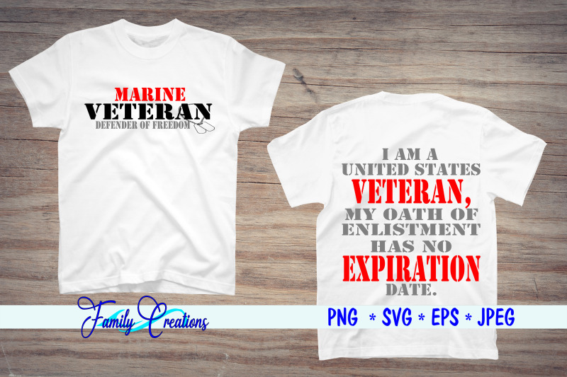 Marine Veteran By Family Creations | TheHungryJPEG