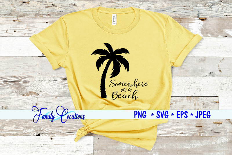 Somewhere On A Beach By Family Creations | TheHungryJPEG