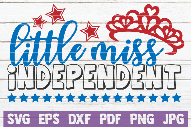 Little Miss Independent SVG Cut File By MintyMarshmallows | TheHungryJPEG