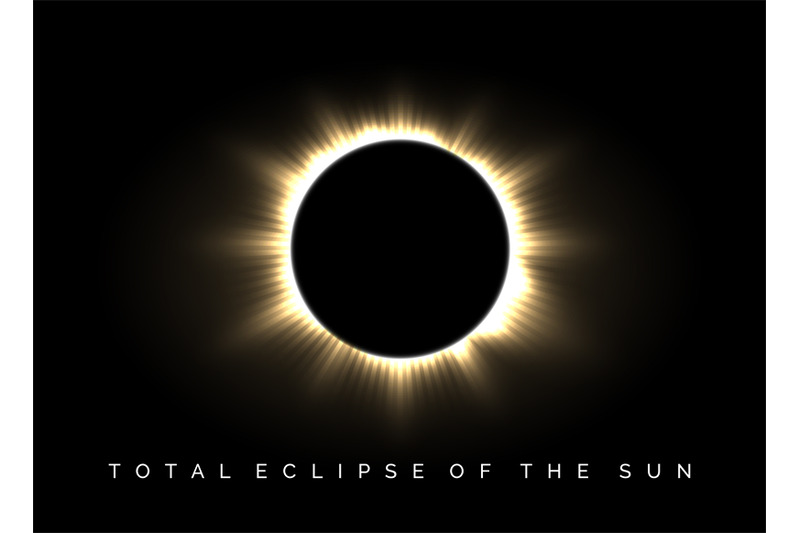 Total eclipse of the sun poster By vectortatu TheHungryJPEG