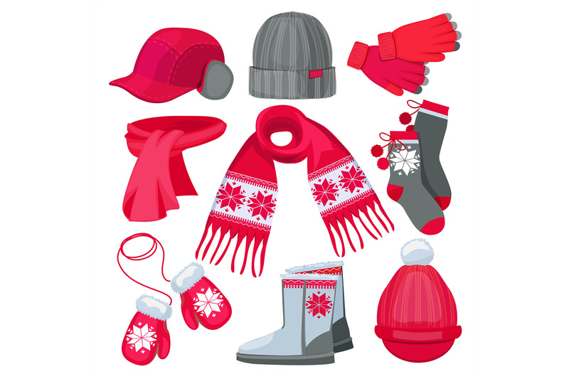 Winter Clothes Hat Cap Scarf Mittens Fur Christmas Fashion Clothes Is By Onyx Thehungryjpeg Com