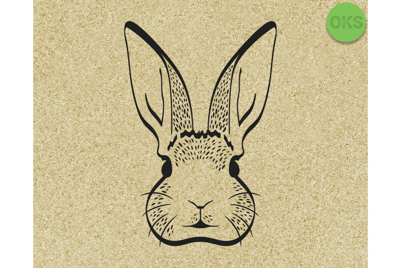 rabbit stencil head