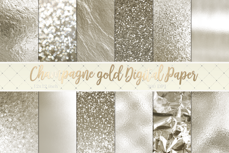 Champagne gold backgrounds By photohacklovers | TheHungryJPEG.com