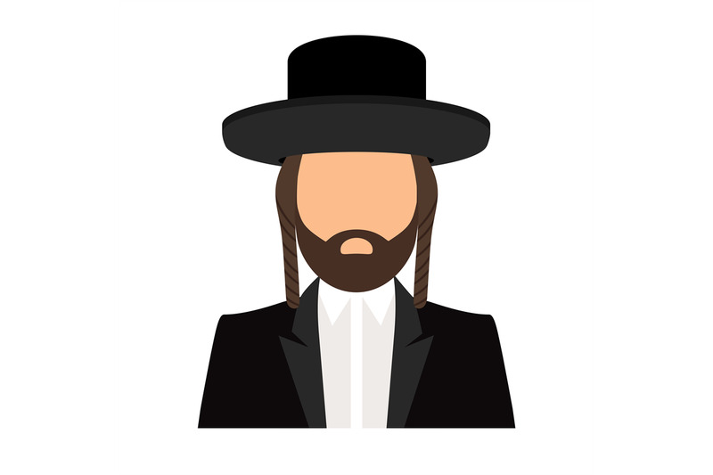 Jewish orthodox rabbi avatar icon By SmartStartStocker | TheHungryJPEG