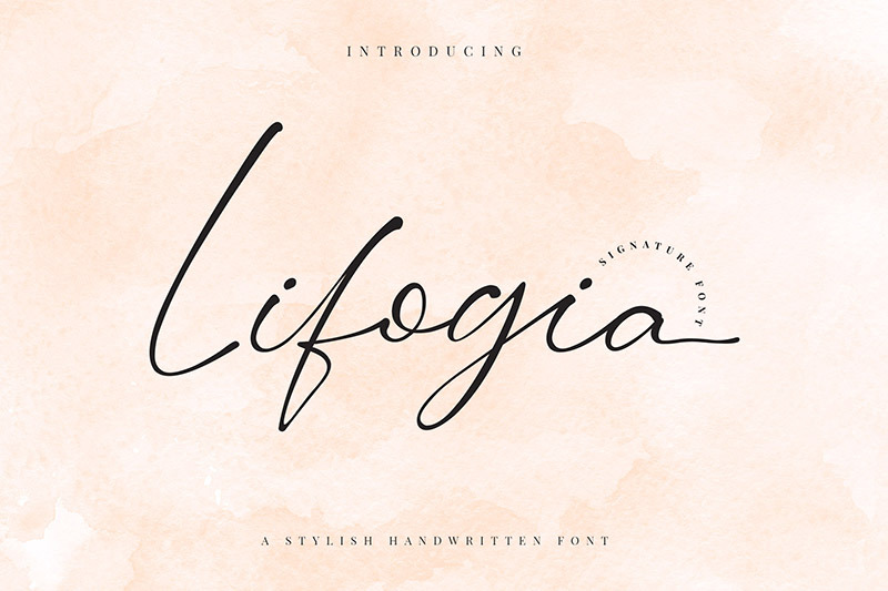 Lifogia Script Font By Fivont Thehungryjpeg Com