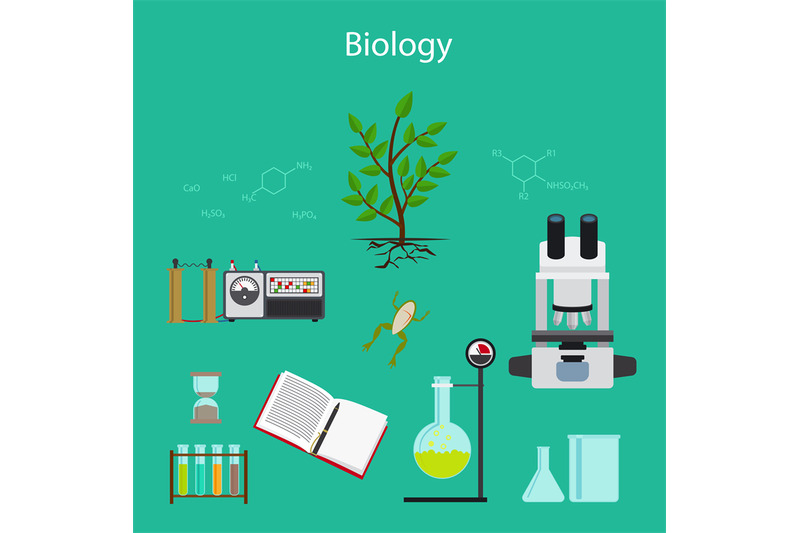 Biology research cartoon illustration By SmartStartStocker | TheHungryJPEG