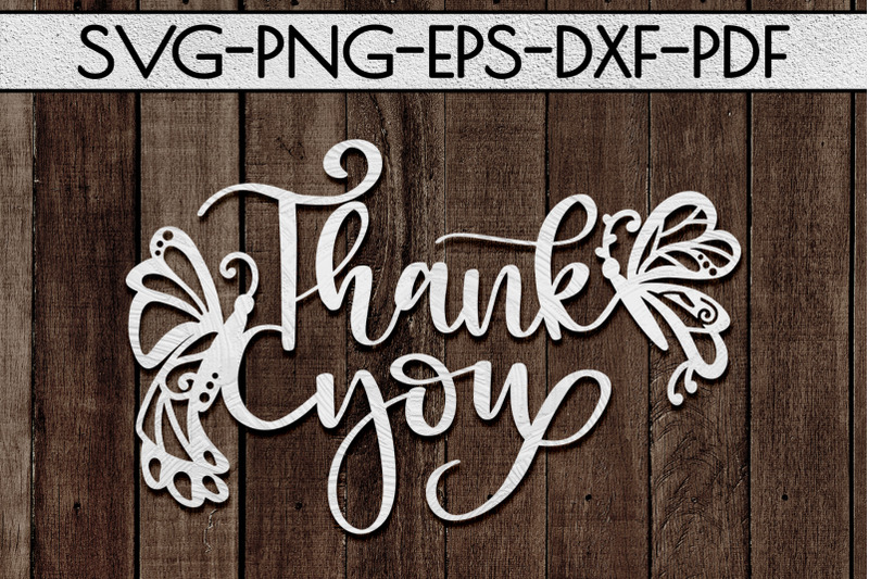 Thank You 4 Papercut Template, Spring Appreciation SVG, PDF By Mulia ...