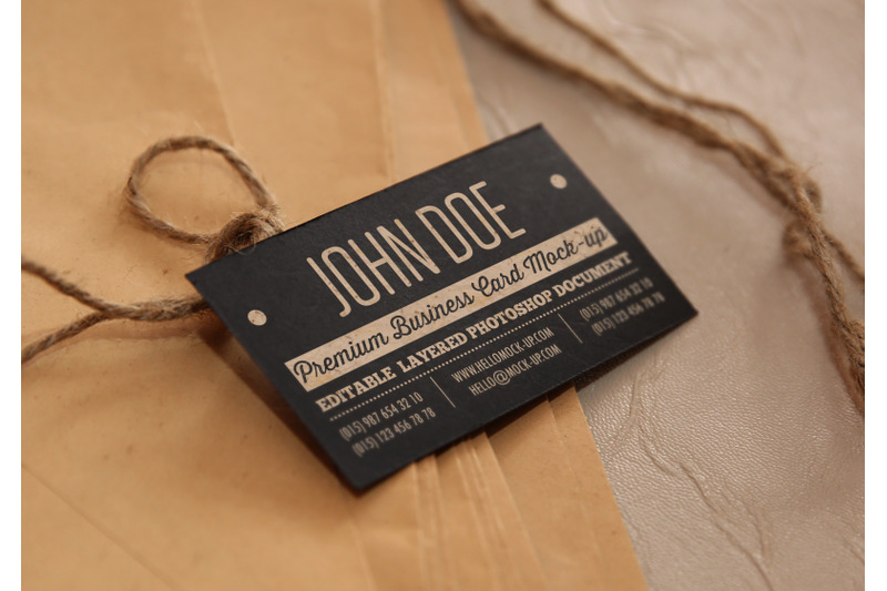 Business card template Mock-ups By Vintage Font Lab | TheHungryJPEG