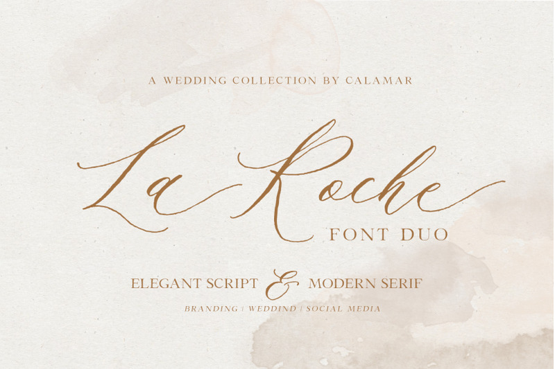 La Roche Font Duo By Calamar | TheHungryJPEG