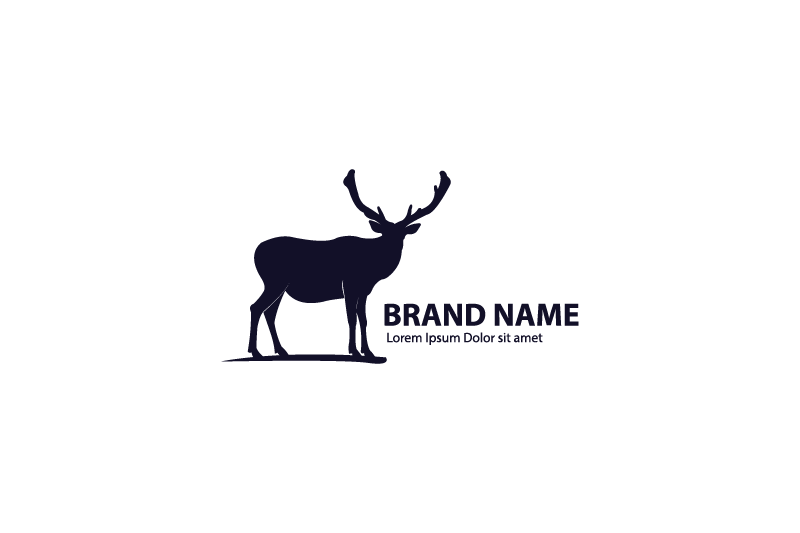 Deer animal logo and icon clean flat modern minimalist business brand logo  ~ Clip Art #260293299