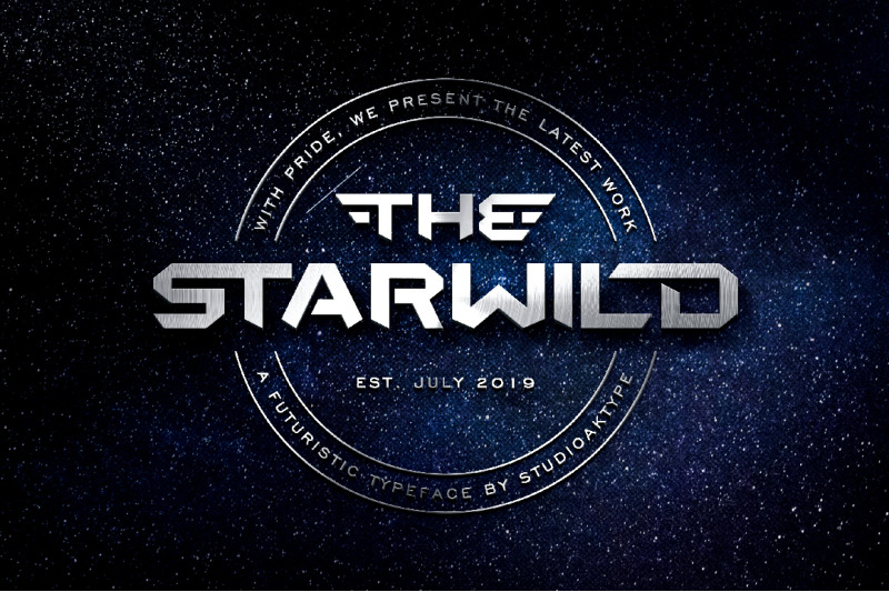 The Starwild Futuristic Modern Font By Studioaktype Thehungryjpeg Com