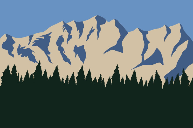 Mountain Illustration 6 By Vectorseller | TheHungryJPEG