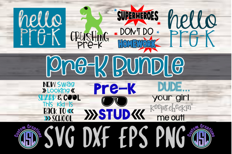 Pre K Bundle Set of 7 Digital Download By JSLCustomCreations ...