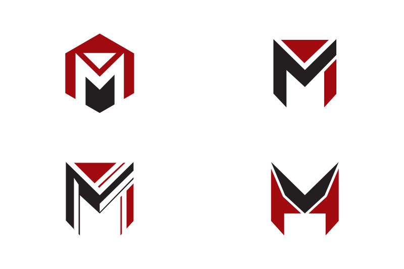 M Letter Logo Template By Meisuseno Gmail Com Thehungryjpeg Com