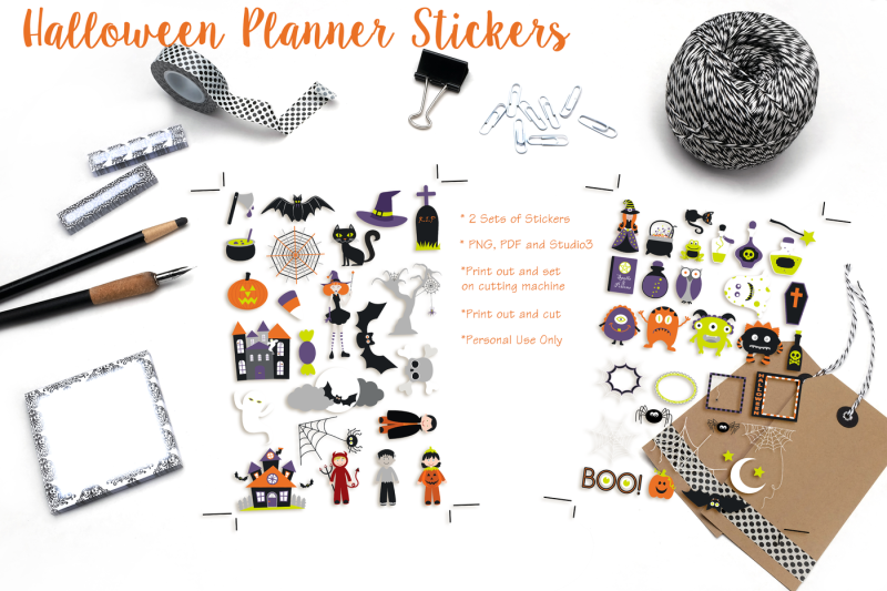 Download Free Halloween Printable Stickers Crafter File