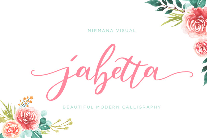 Jabetta Script By Nirmana Visual Thehungryjpeg Com