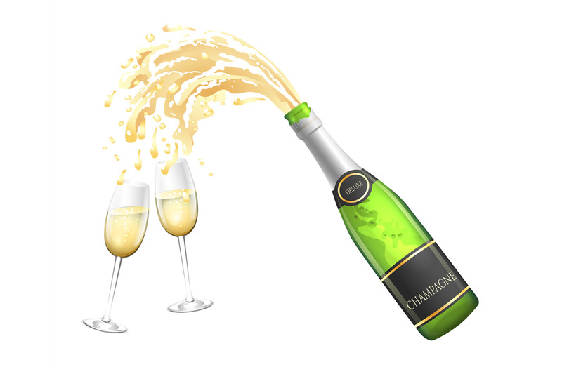 Download Champagne Bottle Mockup Yellowimages