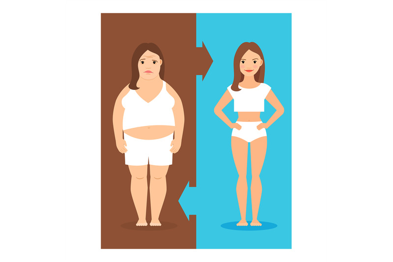 Weight loss illustration By SmartStartStocker | TheHungryJPEG