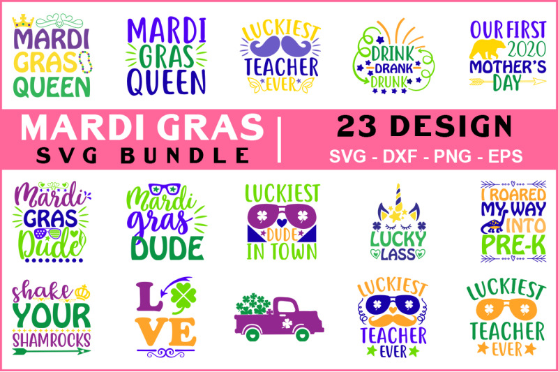 Mardi Grass Svg Bundle By Teewinkle Thehungryjpeg