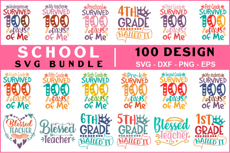 School Svg Mega Bundle By teewinkle | TheHungryJPEG