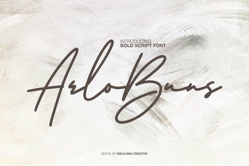 Arlobuns Signature By Maulana Creative Thehungryjpeg Com