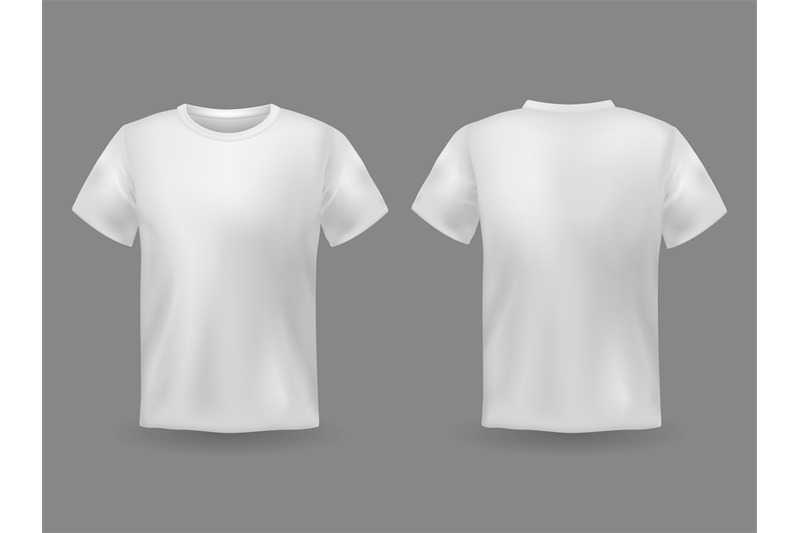 Plain White T Shirt Front And Back