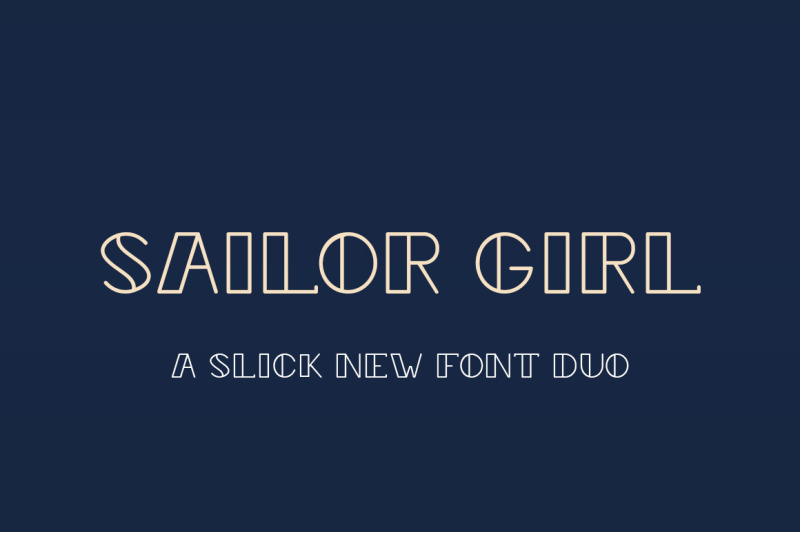 Sailor Girl Font Duo By Salt Pepper Designs Thehungryjpeg Com
