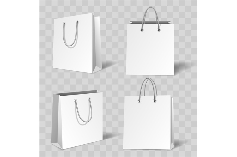 Download White Paper Shopping Bag Front View Mock Up Yellow Images