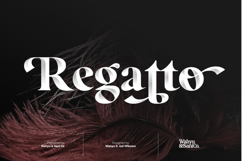 Regatto Venetian Style Typeface By Sani Sanjaya Thehungryjpeg Com