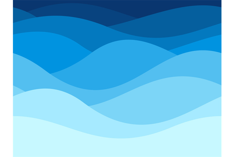 Abstract blue wave pattern background Royalty Free Vector