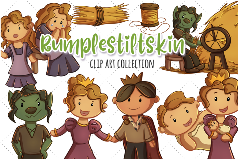 Rumplestiltskin Clip Art Collection By Keepin' It Kawaii | TheHungryJPEG