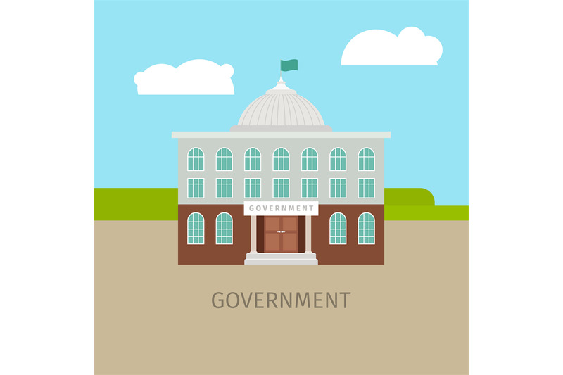 Colored urban government building By SmartStartStocker | TheHungryJPEG