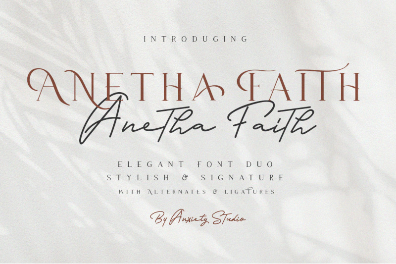 Anetha Faith Font Duo Extras By Design And Co Thehungryjpeg Com
