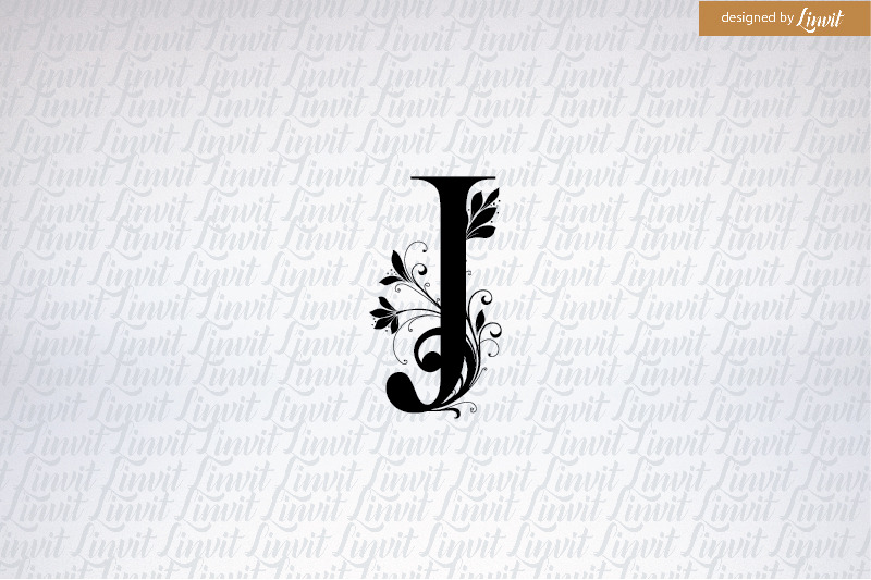 J Logo J Wedding Logo J Monogram J Initial By Linvit Thehungryjpeg Com