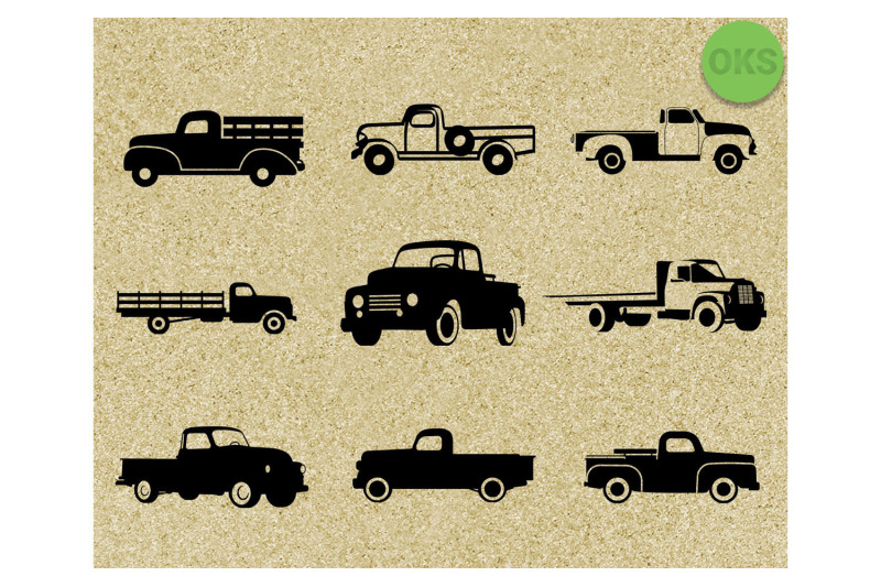 Download vintage farm pickup truck svg bundle By CrafterOks ...