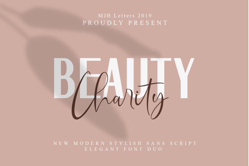Beauty Charity Font Duo By Mjb Letters Thehungryjpeg Com