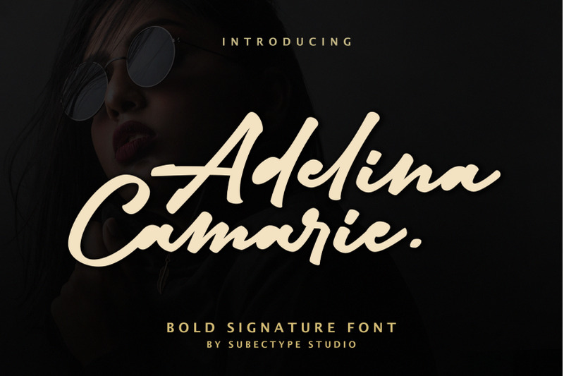 Adelina Camarie Bold Signature Font By Subectype Thehungryjpeg Com