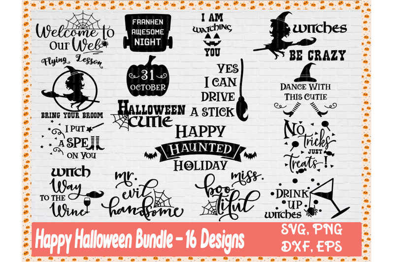 Halloween Quote SVG Bundle By ElsieLovesDesign | TheHungryJPEG