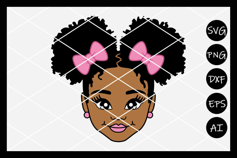 Download Afro Girl SVG, Puff, Black Girl Magic, Afro, Instant Downl By Design Time | TheHungryJPEG.com