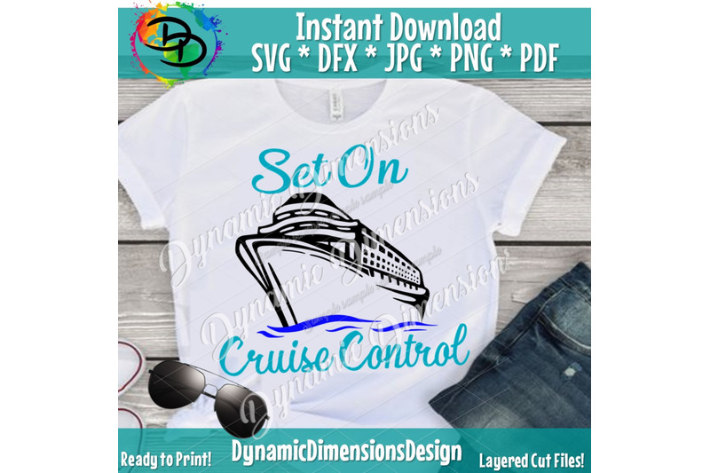 Set on Cruise Control svg, cruise ship svg, family cruise svg, ship fa ...