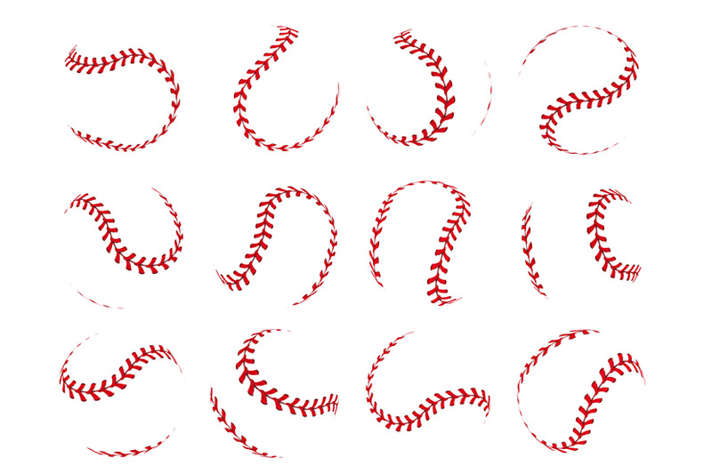 RYLABLUE Baseball Abstract Black Ball on Red Sports Sketch Hand