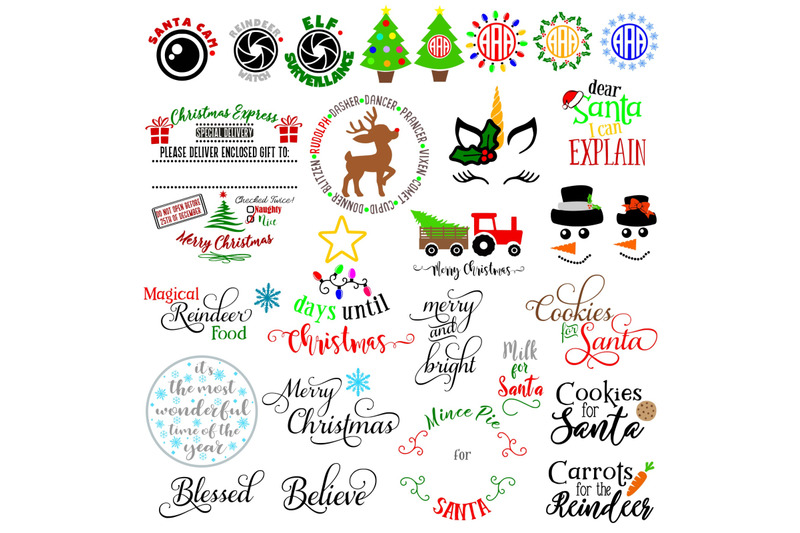 Huge Christmas Bundle By EllJayDesigns | TheHungryJPEG