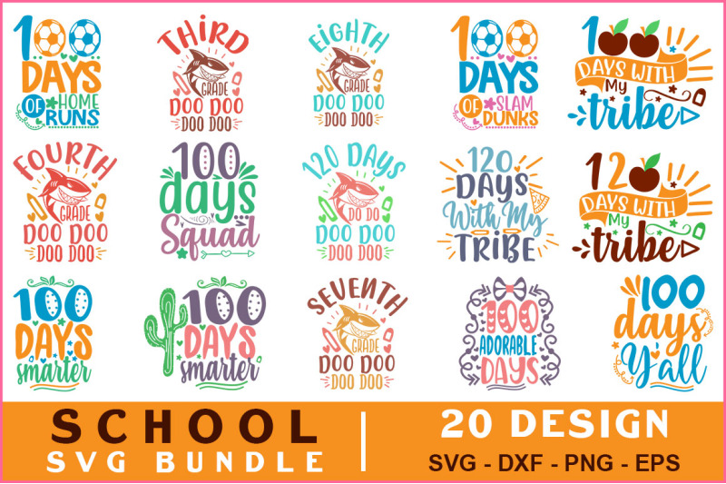 School Quotes Svg Bundle Vol-10 By teewinkle | TheHungryJPEG.com