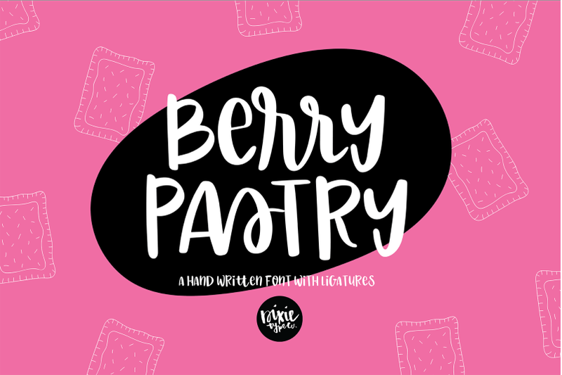 Berry Pastry A Hand Lettered Brush Script Font By Dixie Type Co Thehungryjpeg Com
